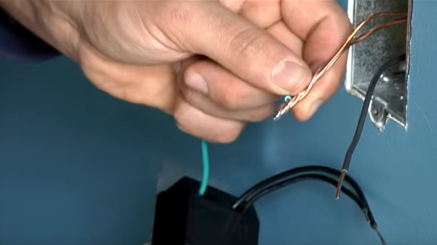 wrap the stranded wire around the solid wires