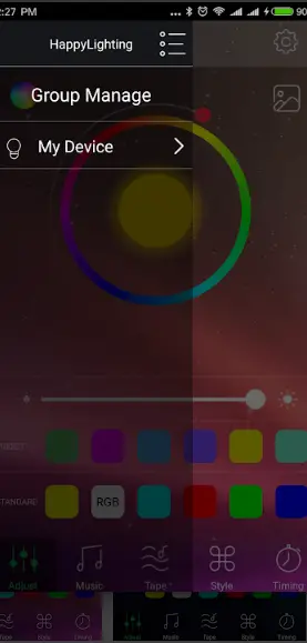 color changing floodlights app