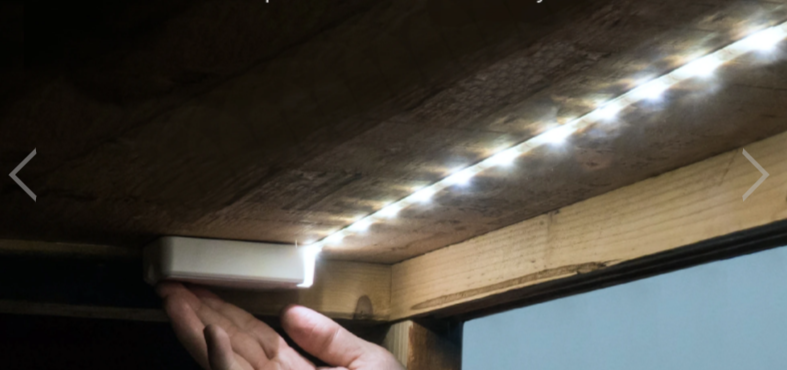 if you change your mind the light strips pulls right off and sticks again wherever you moved the light to