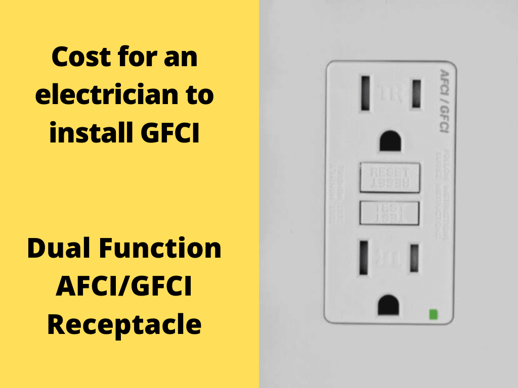 Cost for an electrician to install GFCI