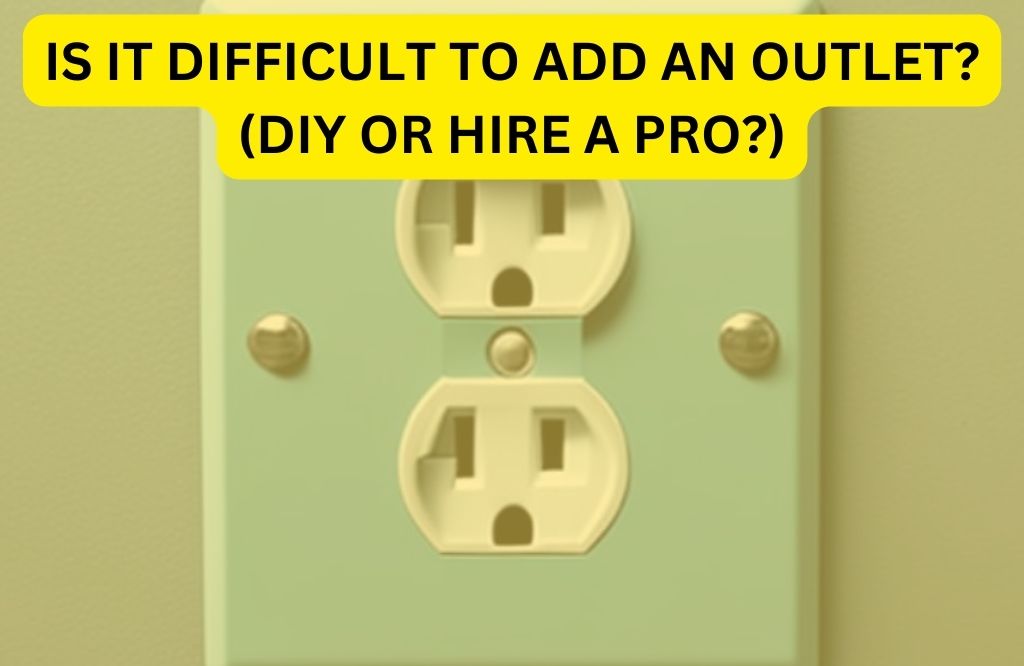 Is it difficult to add an outlet (DIY or Hire a Pro)